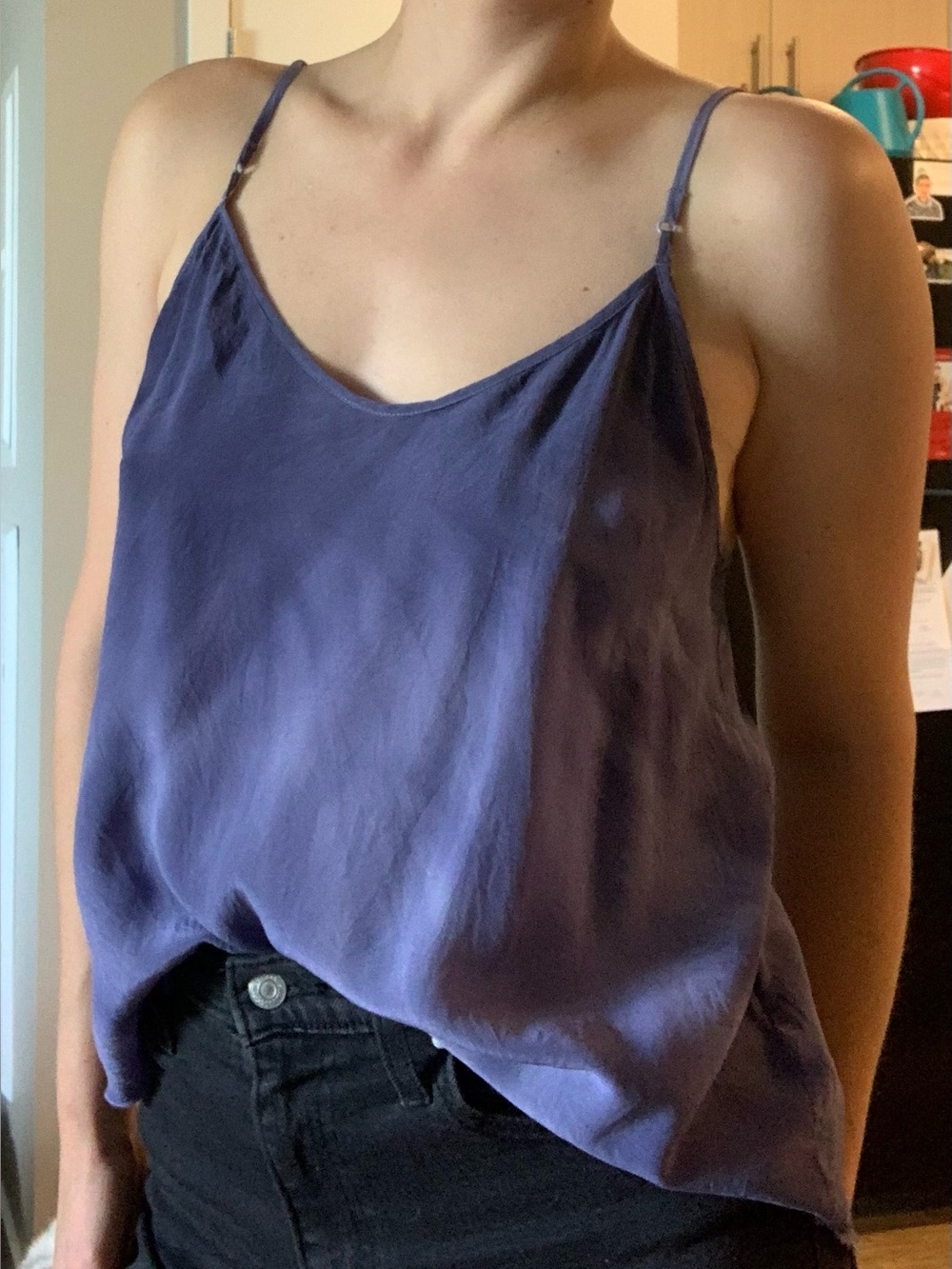 Wilfred Lavender Spaghetti Strap 100% Silk Cami